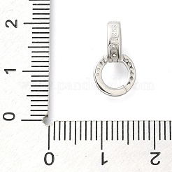 925 Twister-Verschluss aus klarem Mikropavé aus Sterlingsilber mit kubischen Zirkonia&nbsp;STER-U006-10P