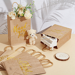 40 stücke 4 arten gold stempel danke gedruckt papier geschenk tragetaschen&nbsp;ABAG-GO0001-12