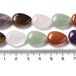 Natürliche Amethyst & Quarzkristall & grüner Aventurin & Rosenquarz & roter Achat & Tigerauge Perlenstränge&nbsp;G-P528-L13-01