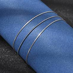 12 collana a catena serpentina in acciaio inossidabile 304 per uomo e donna&nbsp;NJEW-H093-19P-02