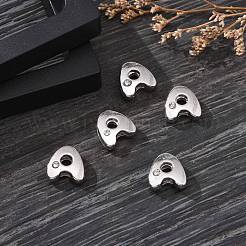 Perles coulissantes de lettre pour la fabrication de bracelet de montre&nbsp;ALRI-O012-A-NR
