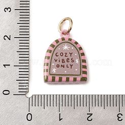 Anhänger aus Messing mit Backfarbe&nbsp;KK-C171-01E