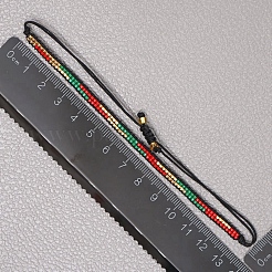 Braccialetto di perline intrecciate con semi di miyuki&nbsp;BJEW-P269-28C