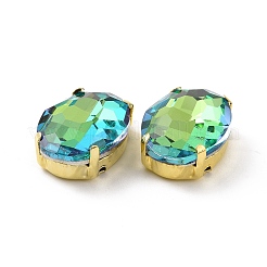 Ovale cucito su strass&nbsp;DIY-E062-06G-A01