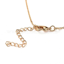 Colliers pendentifs initiales en laiton lettre&nbsp;NJEW-JN02584-04
