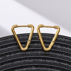 Pendientes de aro de acero inoxidable 201&nbsp;EJEW-Z127-01G-04