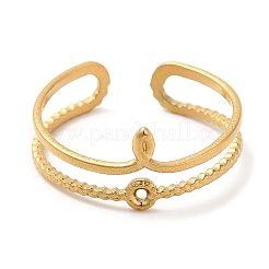 Anelli polsino aperto con nodo cavo in acciaio inossidabile 304 per donna&nbsp;STAS-D085-02G