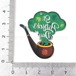 Undurchsichtig bedruckte Acrylanhänger zum St. Patrick's Day&nbsp;OACR-A045-05G