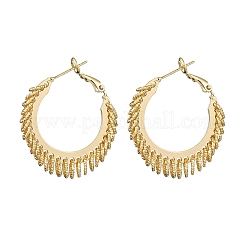 Boucles d'oreilles en laiton&nbsp;EJEW-R025-31G