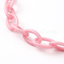Colliers de chaîne de câble en plastique ABS personnalisés&nbsp;NJEW-JN03310-09