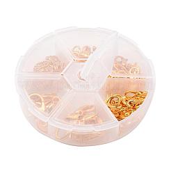 Kit de fermoirs mousqueton et anneaux de jonction en alliage&nbsp;PALLOY-X0004-G-B