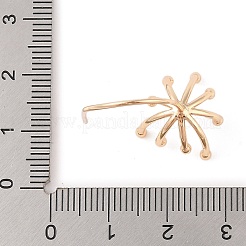 Fornituras de aretes de flores de latón&nbsp;KK-N256-21G