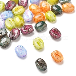 40 Stück 5 Farben Backfarbe Glas Saatperlen&nbsp;GLAA-FS0002-27