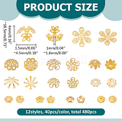 Kit di 480 copriperline in ferro con 12 stili&nbsp;IFIN-ME0001-33