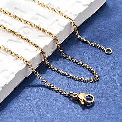 Collane a catena in ottone&nbsp;X-MAK-L009-10G
