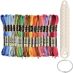 18 Strang 6-lagiges Polyester-Stickgarn&nbsp;OCOR-CY0002-76