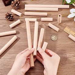 4 Stil unbehandelte Buchenholzstäbe&nbsp;WOOD-OC0002-53