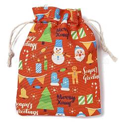 Aufbewahrungsbeutel aus Stoff mit weihnachtlichem Motiv&nbsp;LS-ABAG-F010-02B-03