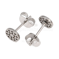 Ohrstecker-Beschläge aus Edelstahl 304&nbsp;STAS-P434-06A-P