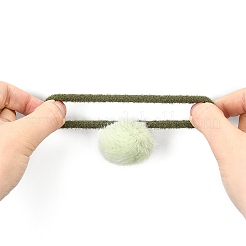 Nachahmung Wolle Mädchen Haarschmuck&nbsp;OHAR-S190-17B
