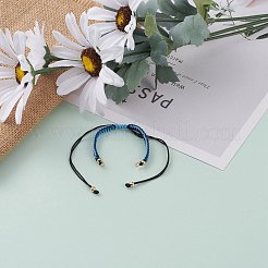Fabricación de pulsera trenzada de hilo de nailon ajustable&nbsp;AJEW-JB00857-07