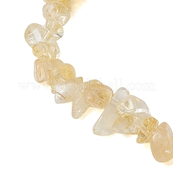Pulseras de cuentas con chips de citrino natural&nbsp;BJEW-JB10780
