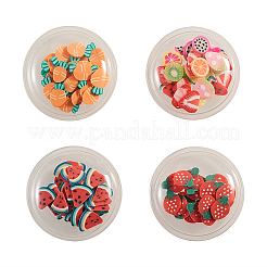 40pcs 4 Farben PVC-Kunststoff mit Cabochons aus Fimo&nbsp;KY-CJ0001-43