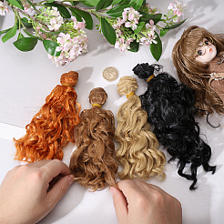 4 peluca de muñeca de pelo PP de 4 colores&nbsp;DIY-GL0005-56A