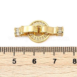 Messing Micro Pave klare Zirkonia Falte über Verschlüsse&nbsp;KK-H202-17G