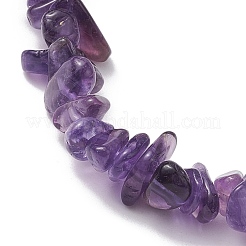 Scaglie di pietre preziose naturali miste e braccialetti elasticizzati con perline turchesi sintetiche&nbsp;BJEW-JB10162