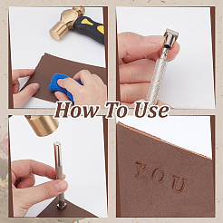 DIY Brief- und Zahlenstempel-Werkzeugsatz&nbsp;TOOL-WH0164-02P-01