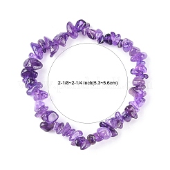 Saint Valentin pour les amoureux des idées puces améthyste étendent bracelets&nbsp;X-BJEW-JB01308-03