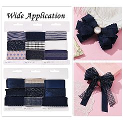 Ruban polyester 9 yards 3 styles&nbsp;SRIB-A014-F01