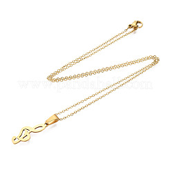 201 colliers pendentifs en acier inoxydable&nbsp;NJEW-S105-JN720-45-2