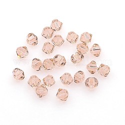 Austrian Crystal Beads, 5301, Faceted Bicone, 319_Vintage Rose, 4x4mm, Hole: 4mm
