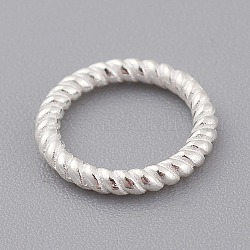 925 anelli di collegamento in argento sterling, argento, 10x2mm, 6mm diametro interno 