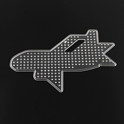 Avion / avion de ligne plaques plastique abc utilisés pour les perles à repasser 5x5mm diy, clair, 102x158x5mm