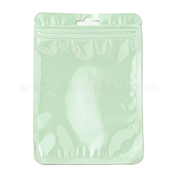 プラスチック包装yinyangジップロックバッグ  トップセルフシールパウチ  長方形  薄緑  14.8x10.5x0.24cm