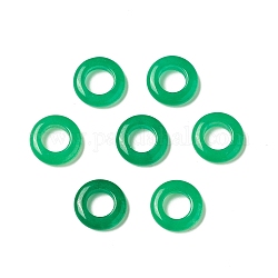 Anneaux de liaison en jade de malasia naturel, teinte, rond, 13x3.5mm, diamètre intérieur: 7~7.5 mm
