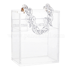 Акриловый ящик для хранения, прозрачные, 12.2x8x15.2 см