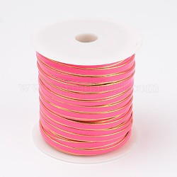 Piatto cavo di cuoio dell'unità di elaborazione, rosa intenso, 6x1mm, circa 50 yard / roll (150 piedi / roll)