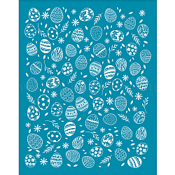 Silk Screen Printing Stencil, for Painting on Wood, DIY Decoration T-Shirt Fabric, Egg Pattern, 100x127mm