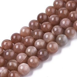 Natürliche sunstone Perlen Stränge, Runde, 12 mm, Bohrung: 1.2 mm, ca. 34~35 Stk. / Strang, 15.16 Zoll ~ 15.94 Zoll (38.5~40.5 cm)