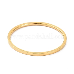 Anello da dito a cupola liscia lucida da 1 mm per ragazze donne, placcatura ionica (ip) 304 anello in acciaio inossidabile, oro, misura degli stati uniti 10 1/4 (19.9mm)