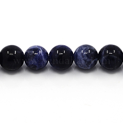 Perline sodalite naturale fili, tondo, 12mm, Foro: 1 mm, circa 16pcs/filo, 7.6 pollice