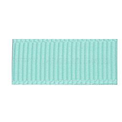 Hochdichte Polyester-Ripsbänder, mittlerer Aquamarin, 3/8 Zoll (9.5 mm), ca. 100 Yards / Rolle