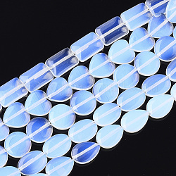 Opalite Beads Strands, Mixed Shapes, 15.5~18x13~16x4.5mm, Hole: 1.2mm, about 19~24pcs/strand, 12.9 inch~14.9 inch