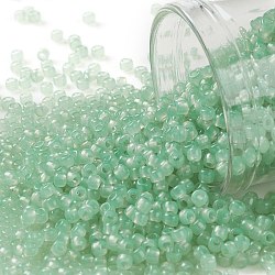 Toho perles de rocaille rondes, Perles de rocaille japonais, (156) jade de Ceylan, 11/0, 2.2mm, Trou: 0.8mm, à propos 1110pcs / bouteille, 10 g / bouteille
