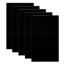 Panneau acrylique benecreat, rectangle, noir, 89.5x49.5x3mm