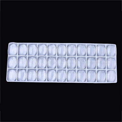Transparente Glas Cabochons&nbsp;GGLA-R022-30x40-B-1